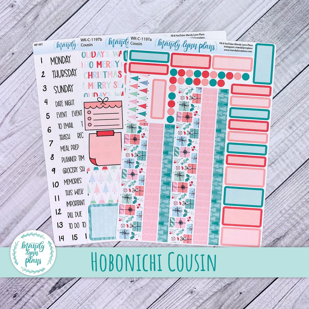Hobonichi Cousin Weekly Kit || Merry and Bright || WK-C-1197