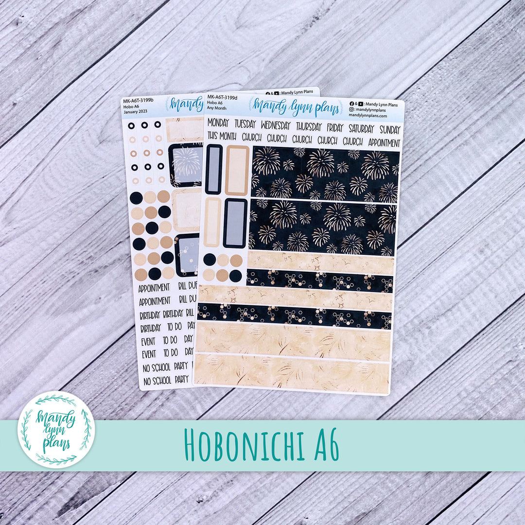 Any Month Hobonichi A6 Monthly Kit || Sparkle and Shine || MK-A6T-3199