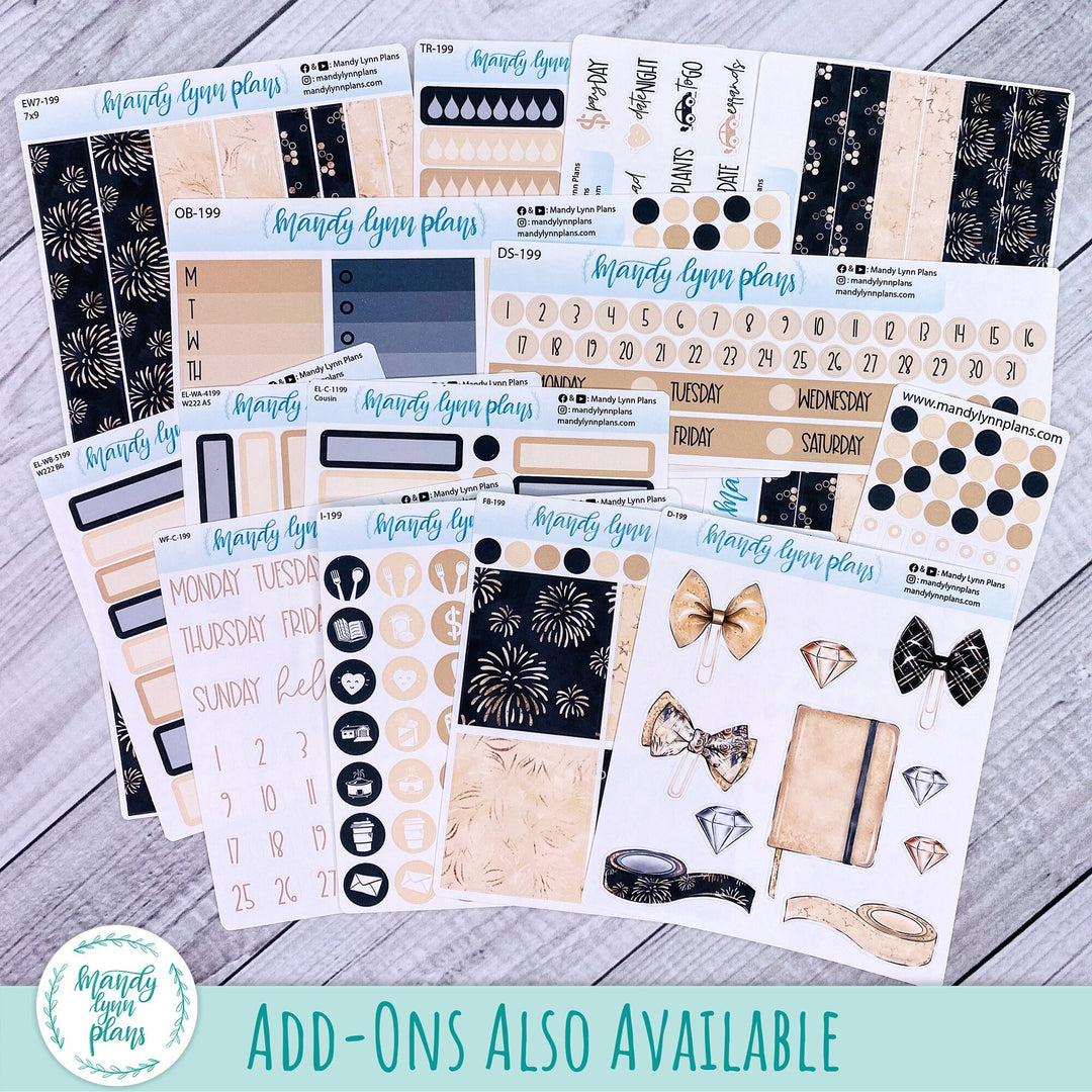 Any Month Hobonichi A6 Monthly Kit || Sparkle and Shine || MK-A6T-3199