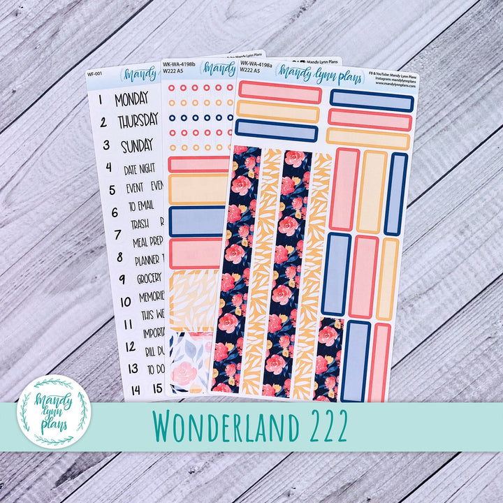 Wonderland 222 Weekly Kit || Bright Floral || 198