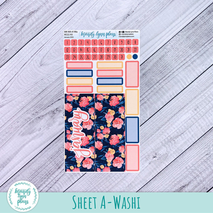 Wonderland 222 January 2023 Monthly Kit || Bright Floral || 198