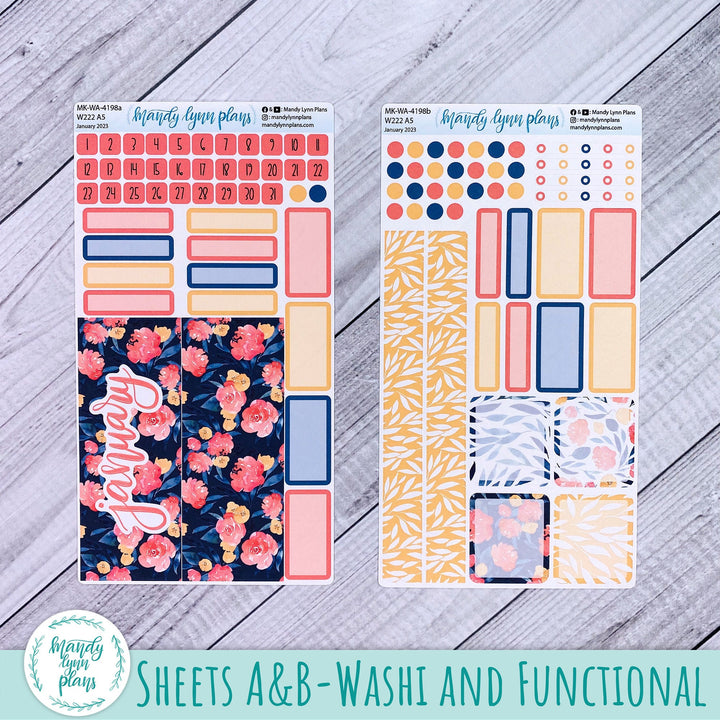 Wonderland 222 January 2023 Monthly Kit || Bright Floral || 198