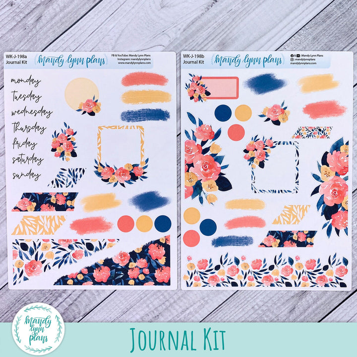 Bright Floral Journal Kit || WK-J-198