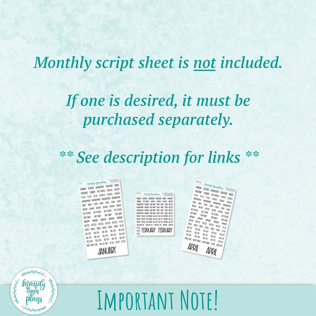 Any Month Hobonichi Cousin Monthly Kit || Happy Floral || MK-C-1220