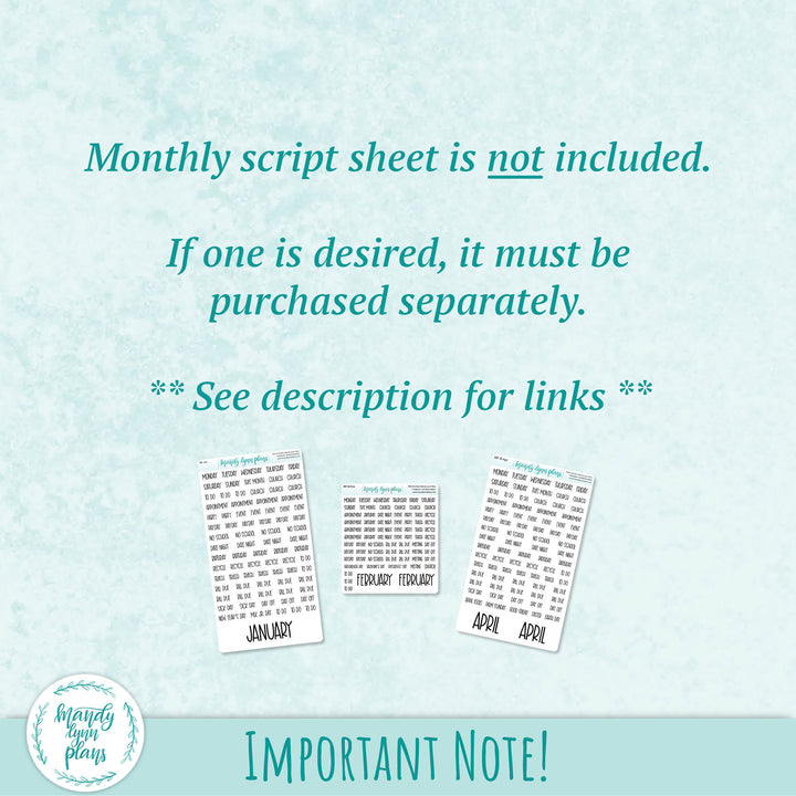 Any Month Hobonichi Weeks Monthly Kit || Mermaid || MK-W-2223