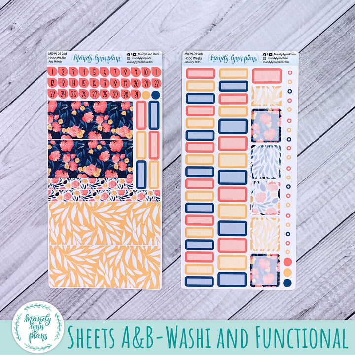 Any Month Hobonichi Weeks Monthly Kit || Bright Floral || MK-W-2198