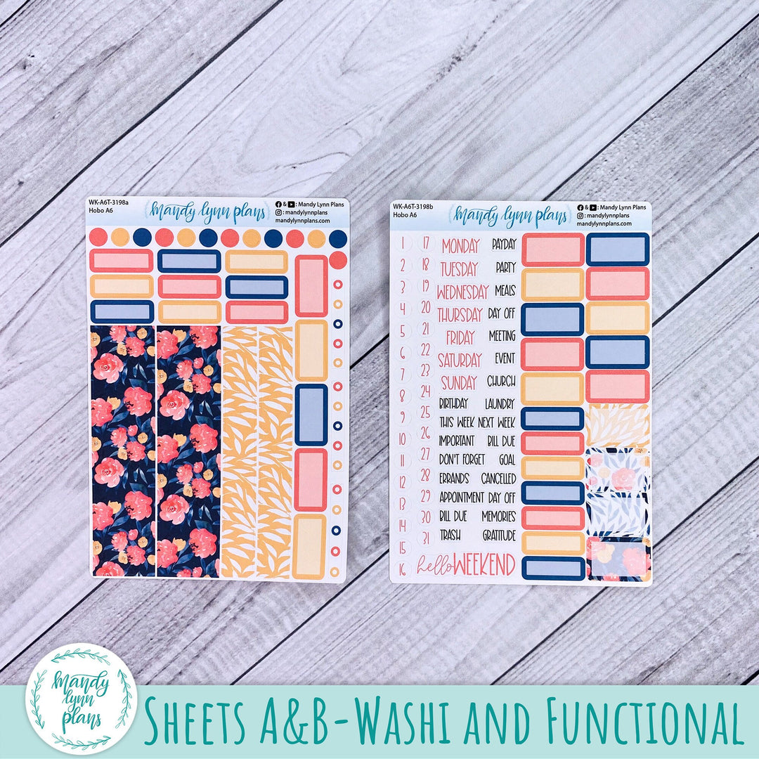 Hobonichi A6 Weekly Kit || Bright Floral || WK-A6T-3198