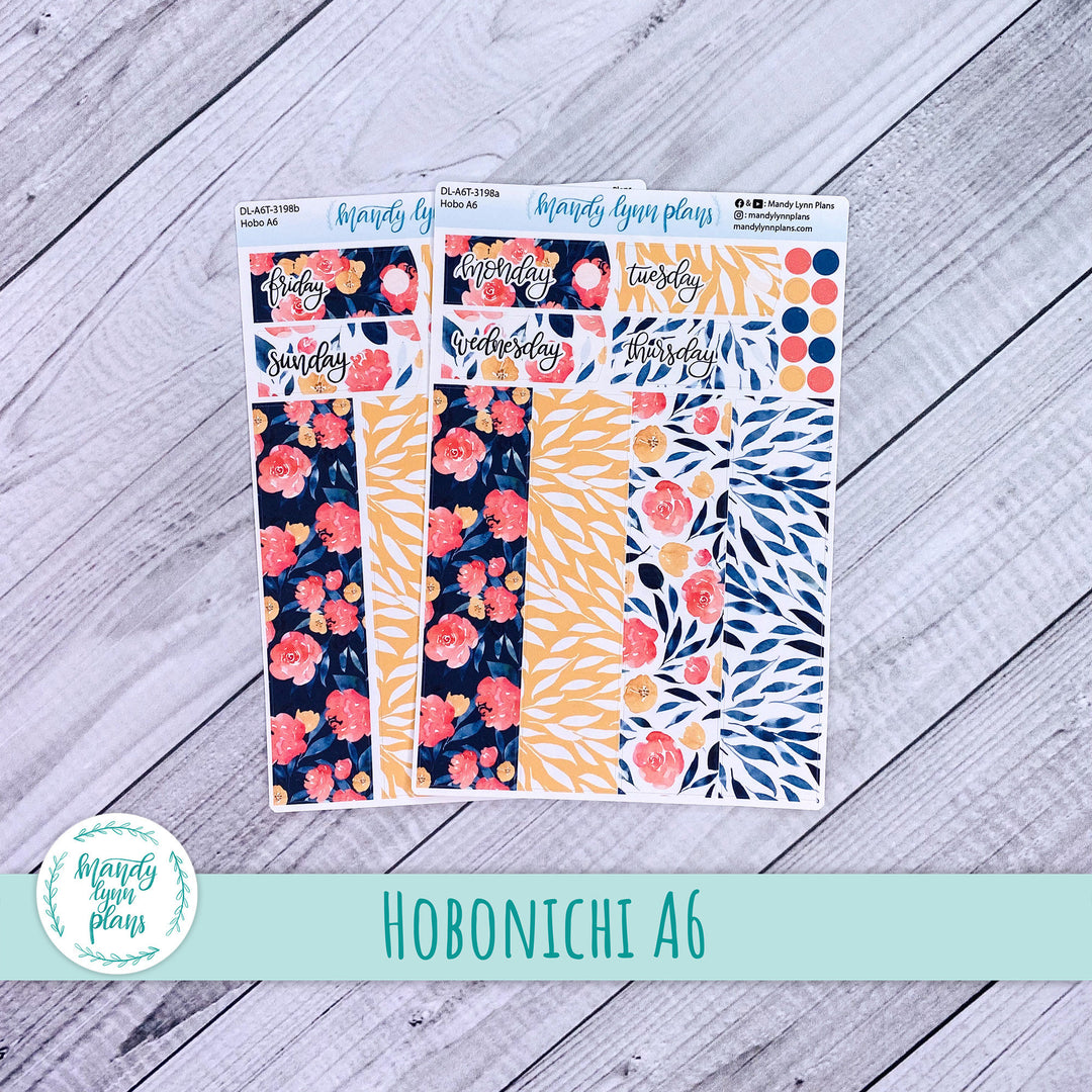 Hobonichi A6 Daily Kit || Bright Floral || DL-A6T-3198