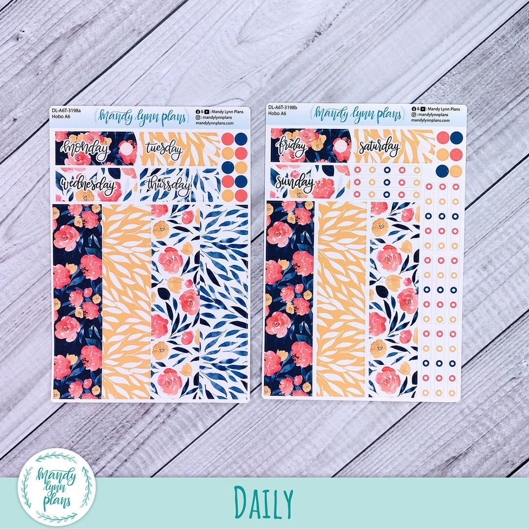 Hobonichi A6 Daily Kit || Bright Floral || DL-A6T-3198