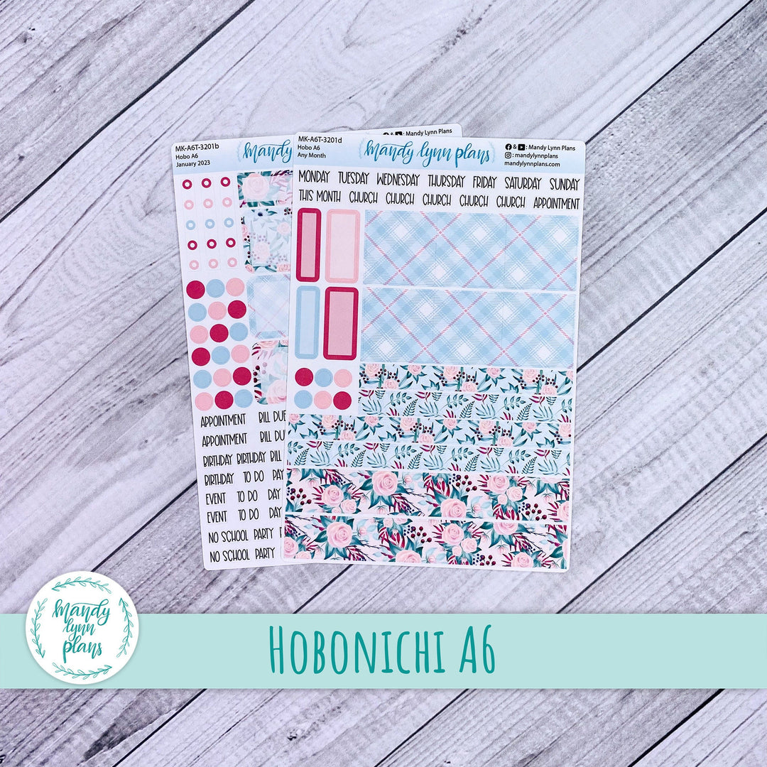 Any Month Hobonichi A6 Monthly Kit || Arctic Garden || MK-A6T-3201