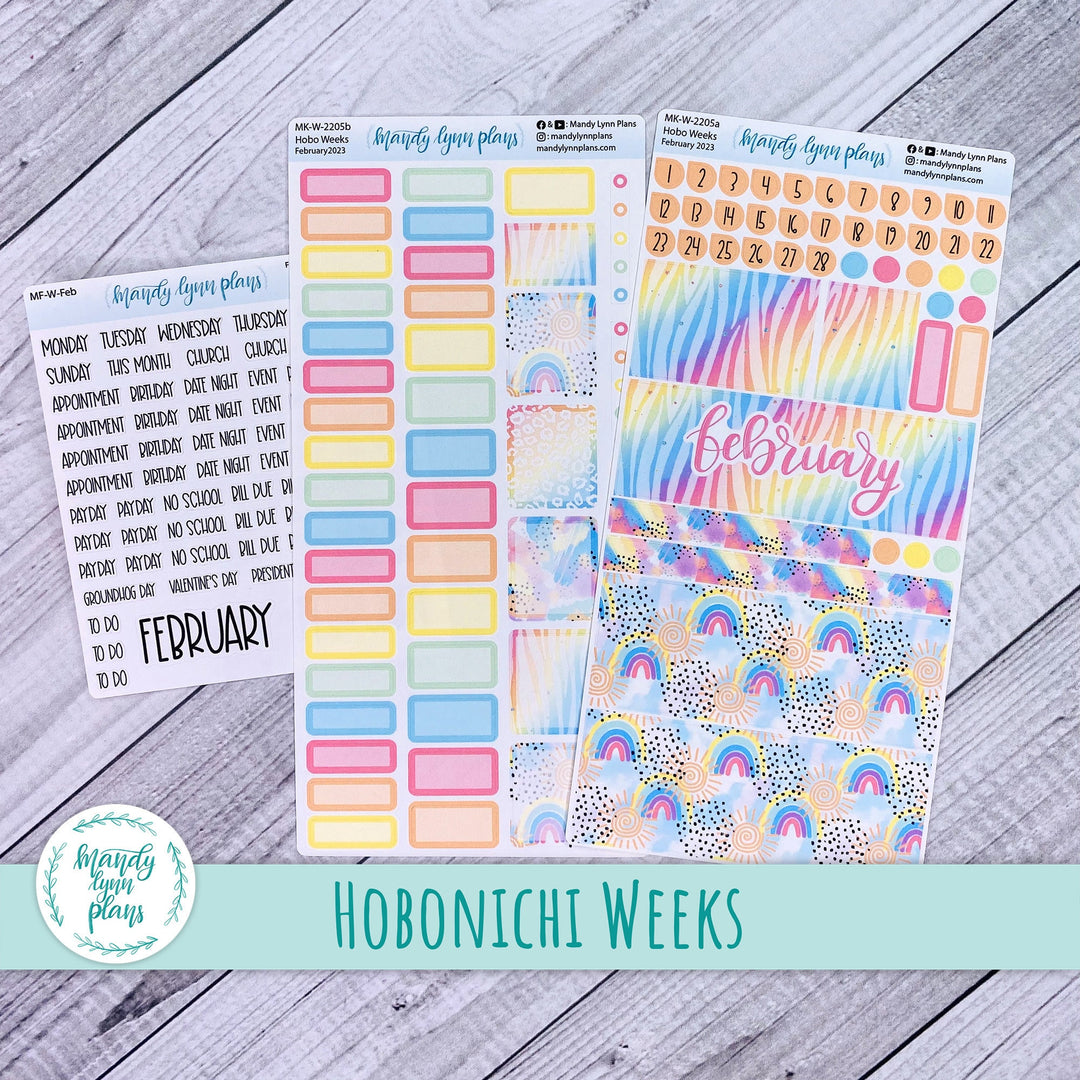 Hobonichi Weeks February 2023 Monthly Kit || Kaleidoscope || MK-W-2205