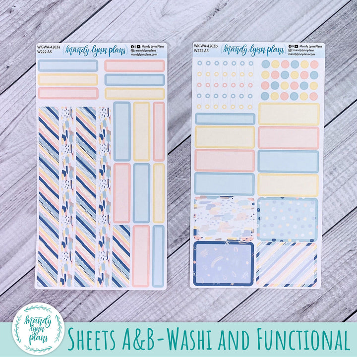 2024  Wonderland 222 Weekly Kit || Pastel Abstract || 203