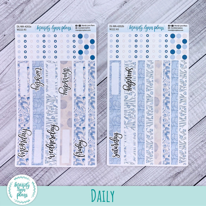 2024  Wonderland 222 Daily Kit || Blue Blooms || 202