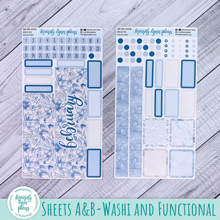 Wonderland 222 February 2023 Monthly Kit || Blue Blooms || 202