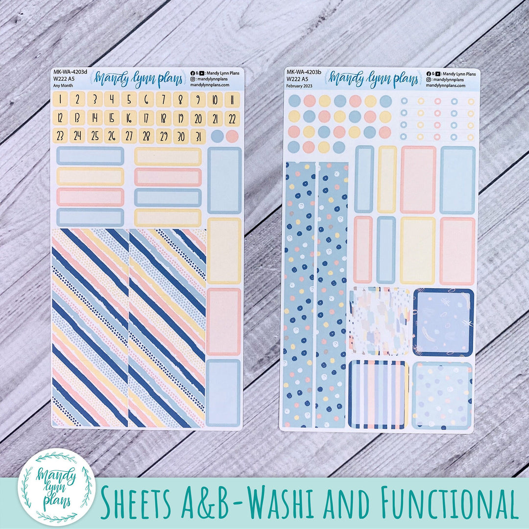 Any Month Wonderland 222 Monthly Kit || Pastel Abstract || 203