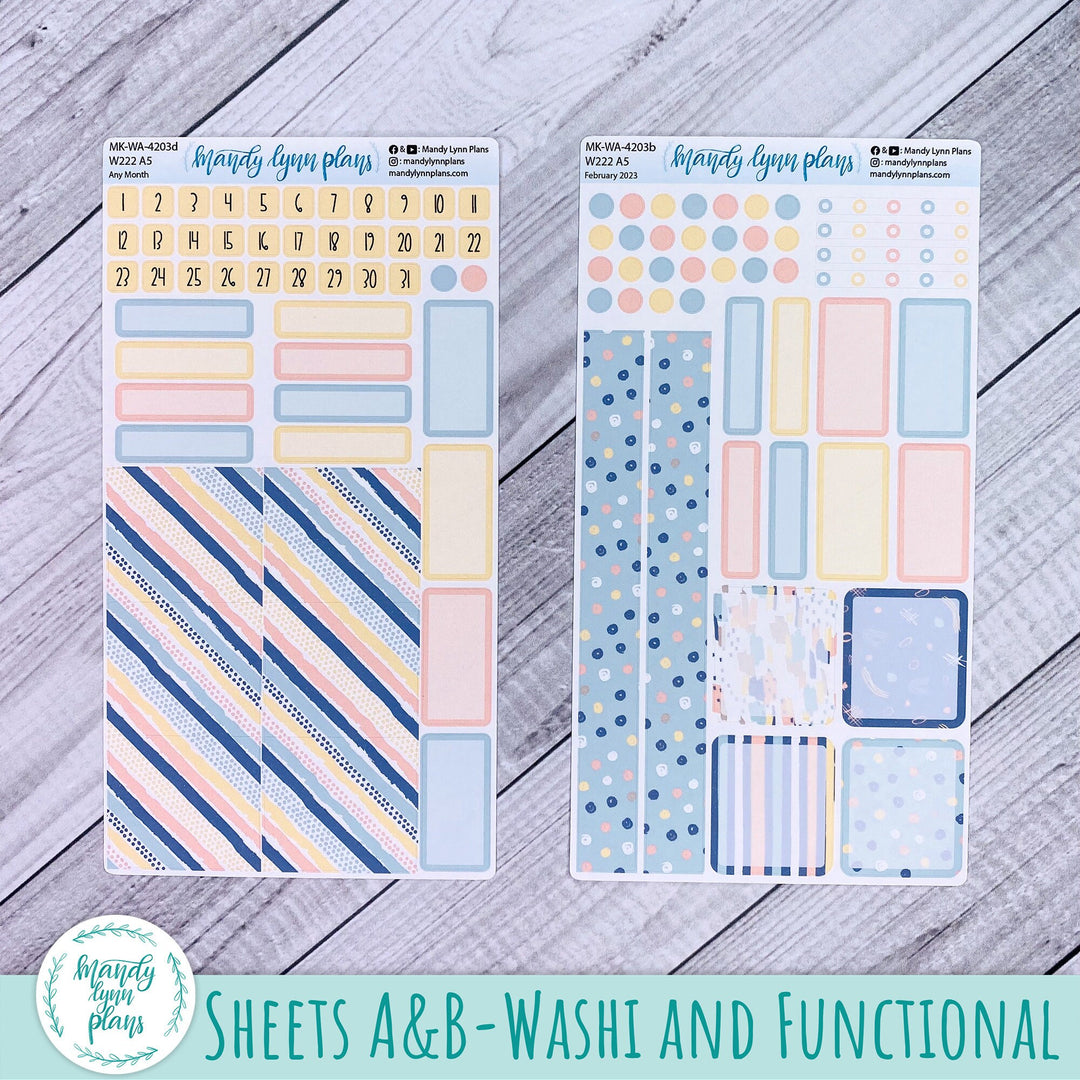 2024 Any Month Wonderland 222 Monthly Kit || Pastel Abstract || 203