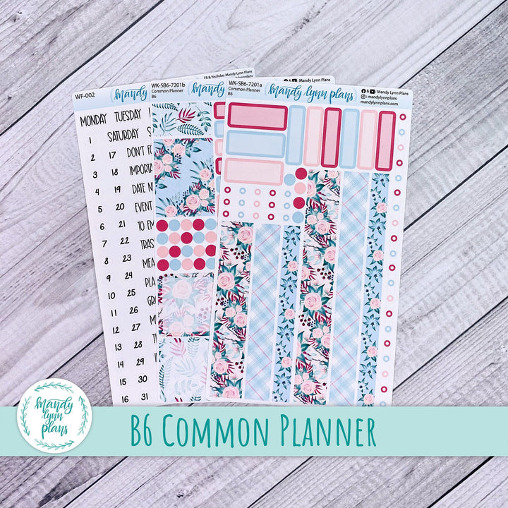 B6 Common Planner Weekly Kit || Arctic Garden || WK-SB6-7201