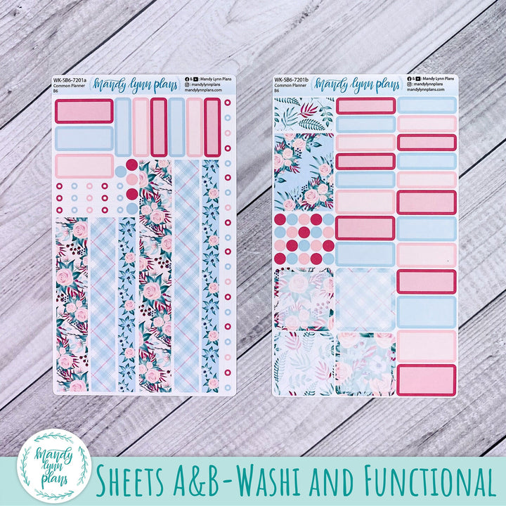 B6 Common Planner Weekly Kit || Arctic Garden || WK-SB6-7201