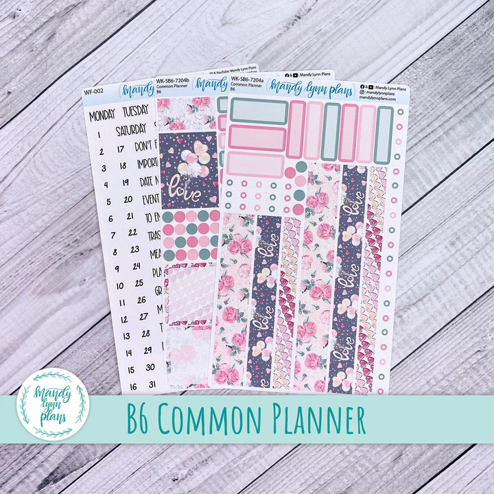 B6 Common Planner Weekly Kit || Love || WK-SB6-7204