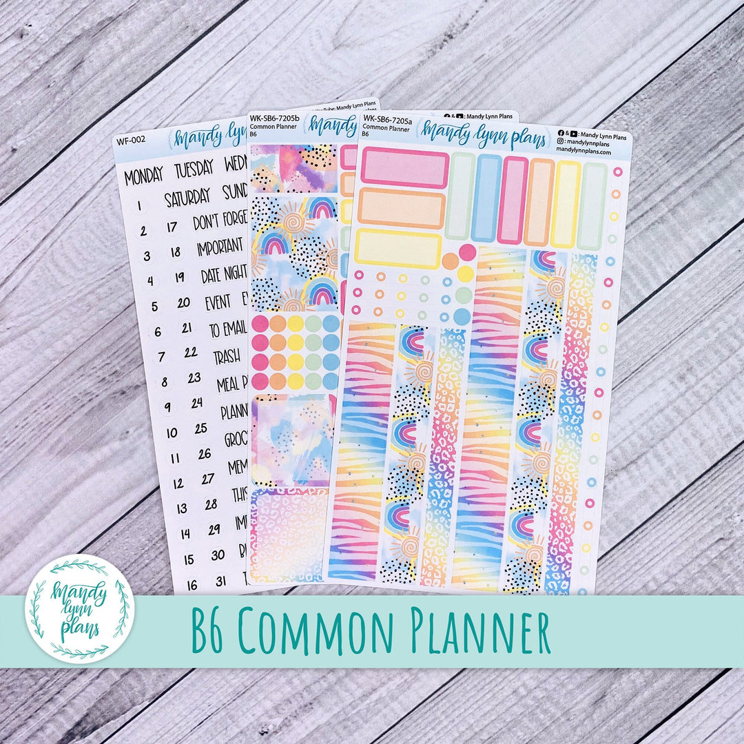 B6 Common Planner Weekly Kit || Kaleidoscope || WK-SB6-7205