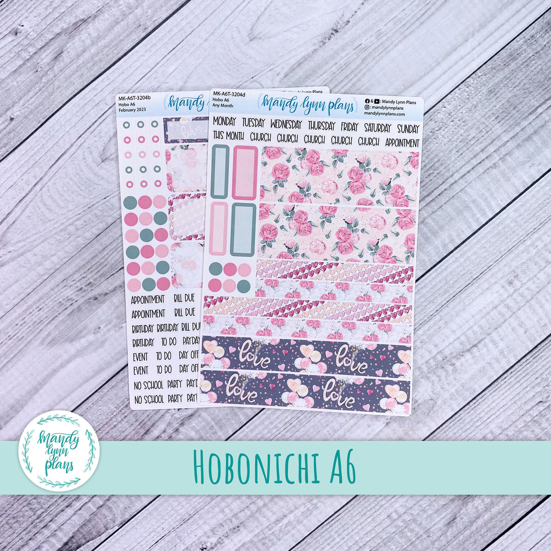 Any Month Hobonichi A6 Monthly Kit || Love || MK-A6T-3204