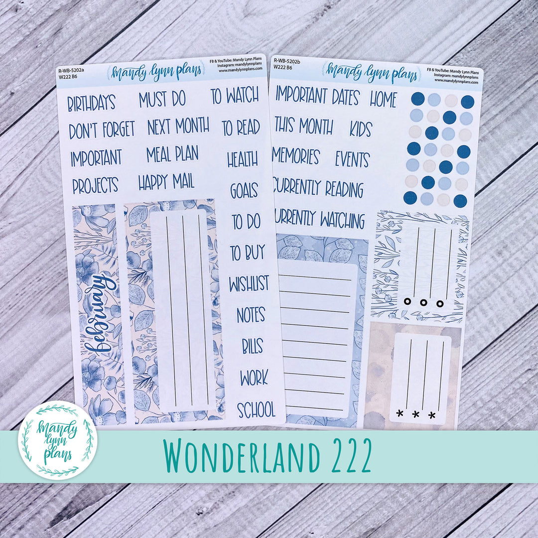 February Wonderland 222 Dashboard || Blue Blooms || 202