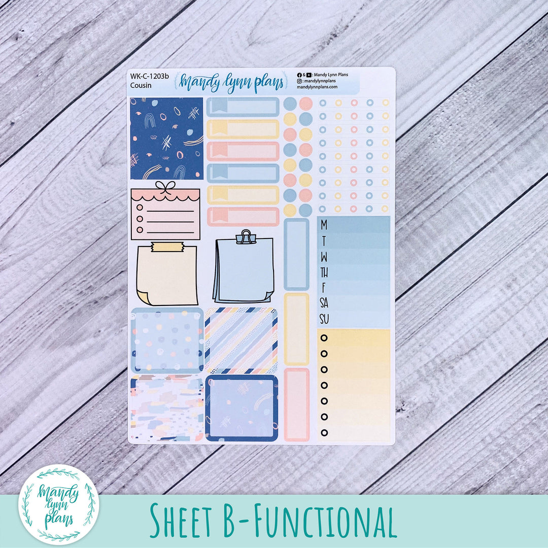 Hobonichi Cousin Weekly Kit || Pastel Abstract || WK-C-1203