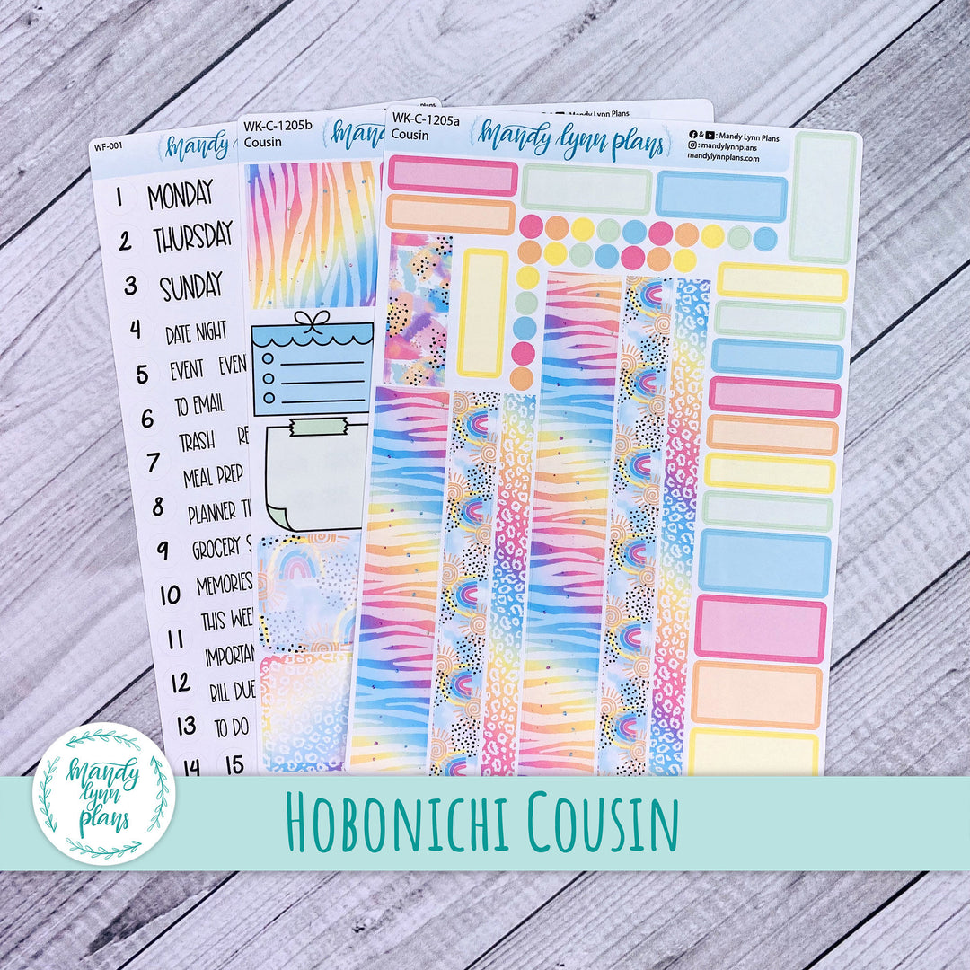 Hobonichi Cousin Weekly Kit || Kaleidoscope || WK-C-1205