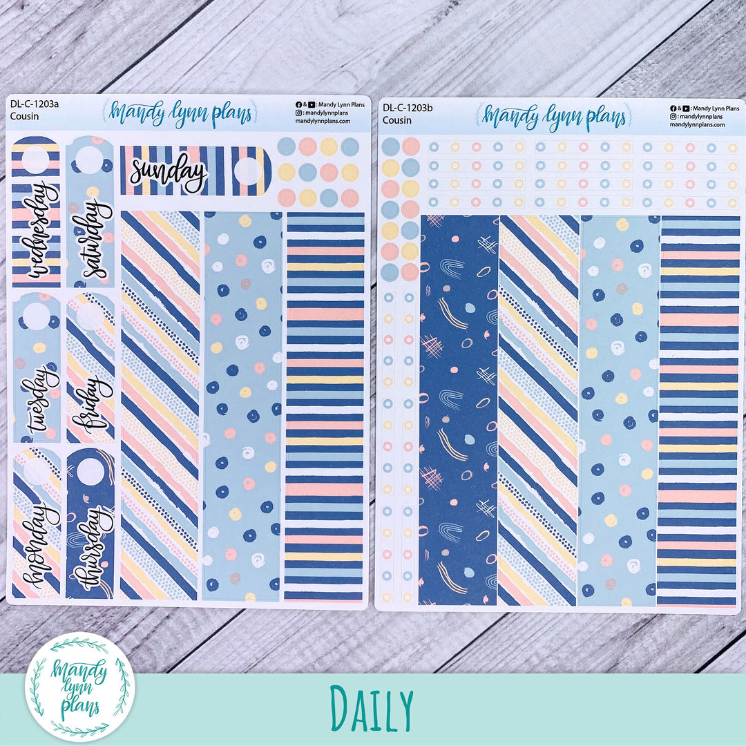 Hobonichi Cousin Daily Kit || Pastel Abstract || DL-C-1203