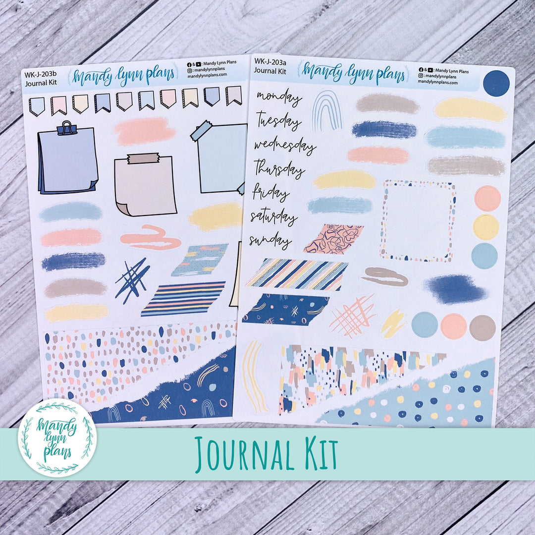 Pastel Abstract Journal Kit || WK-J-203