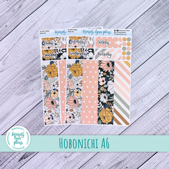 Hobonichi A6 Daily Kit || Boho Floral || DL-A6T-3208