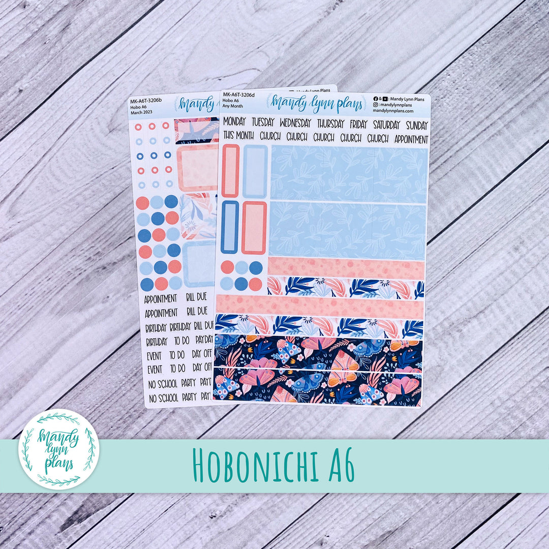 Any Month Hobonichi A6 Monthly Kit || Spring Moths || MK-A6T-3206