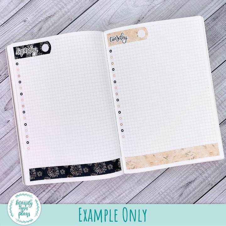 B6 Common Planner Daily Kit || Blue Blooms || DL-SB6-7202