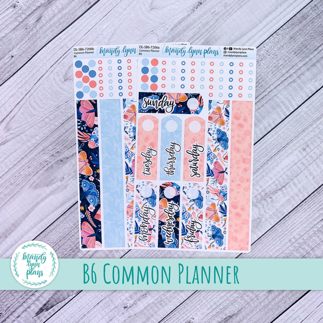 B6 Common Planner Daily Kit || Spring Moths || DL-SB6-7206