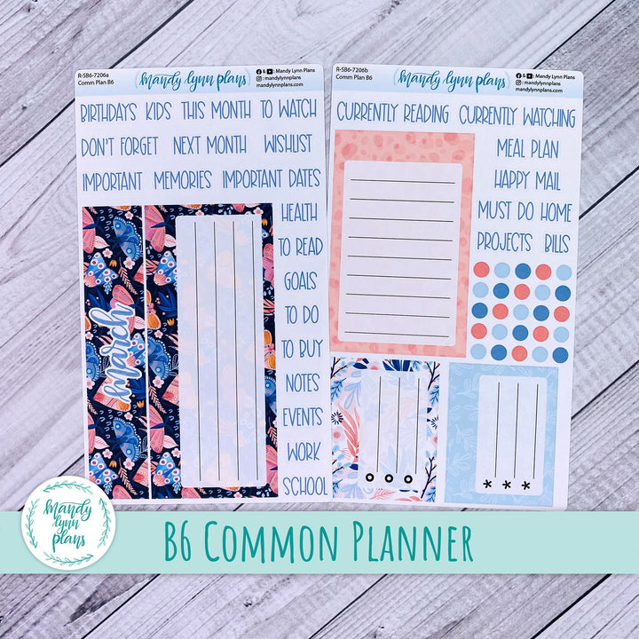 March B6 Common Planner Dashboard || Spring Moths || R-SB6-7206