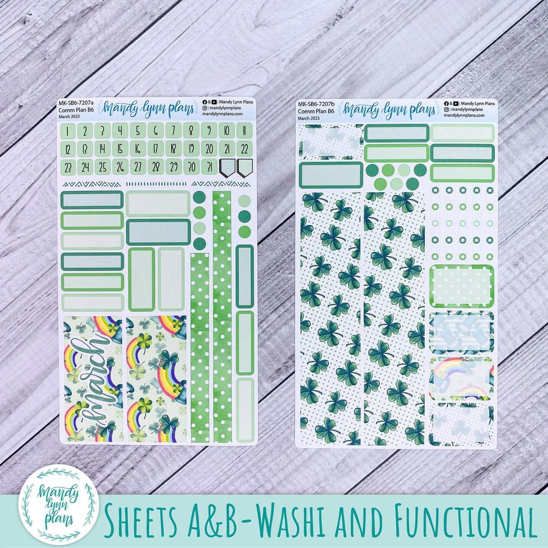 March 2023 B6 Common Planner Monthly Kit || St Patrick's Day || MK-SB6-7207