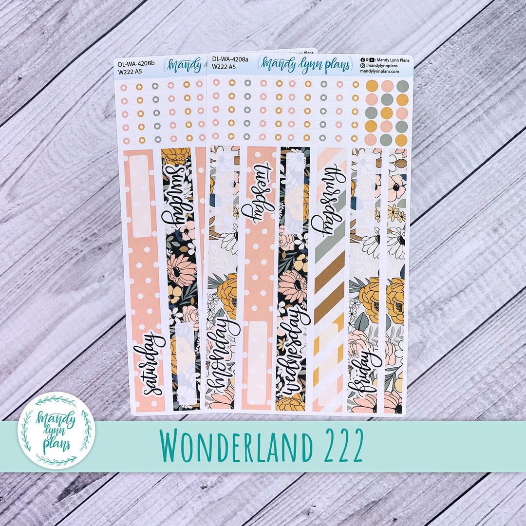 2024  Wonderland 222 Daily Kit || Boho Floral || 208