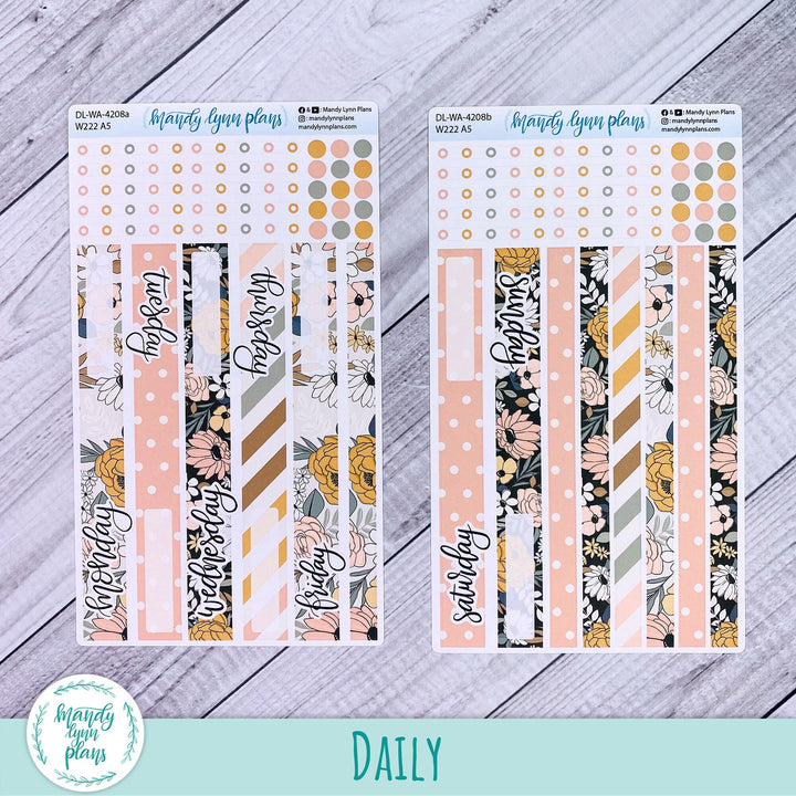 2024  Wonderland 222 Daily Kit || Boho Floral || 208