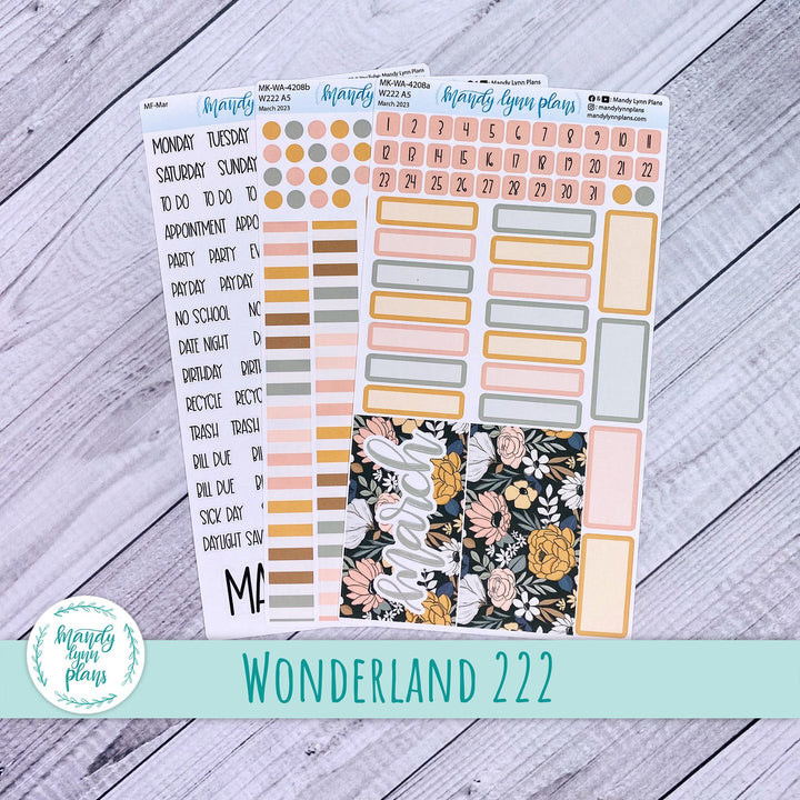 Wonderland 222 March 2023 Monthly Kit || Boho Floral || 208