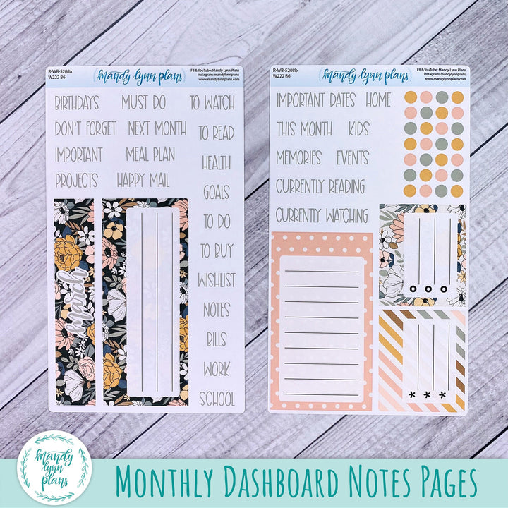 2024  March Wonderland 222 Dashboard || Boho Floral || 208