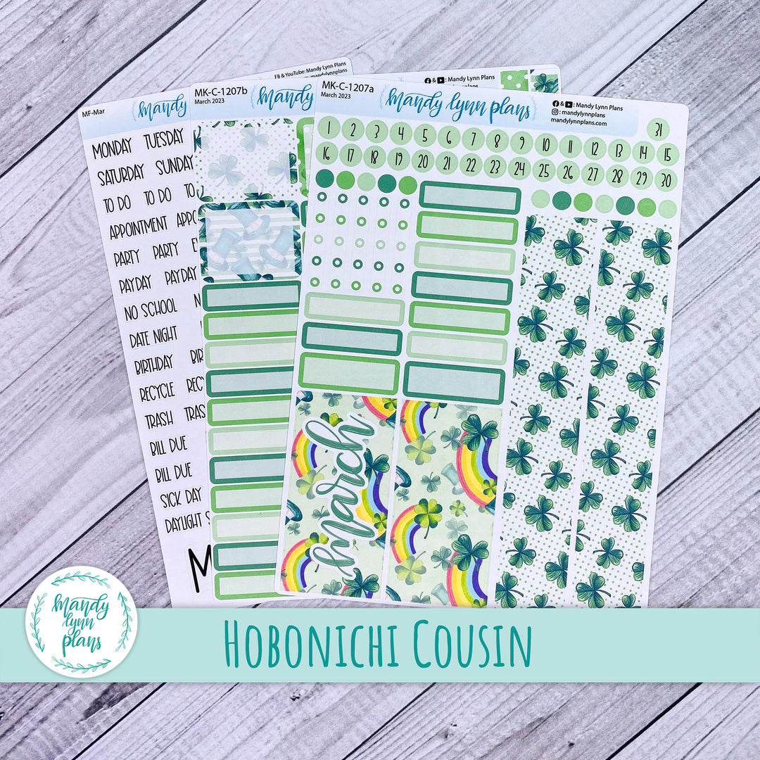 Hobonichi Cousin March 2023 Monthly || St Patrick's Day || MK-C-1207