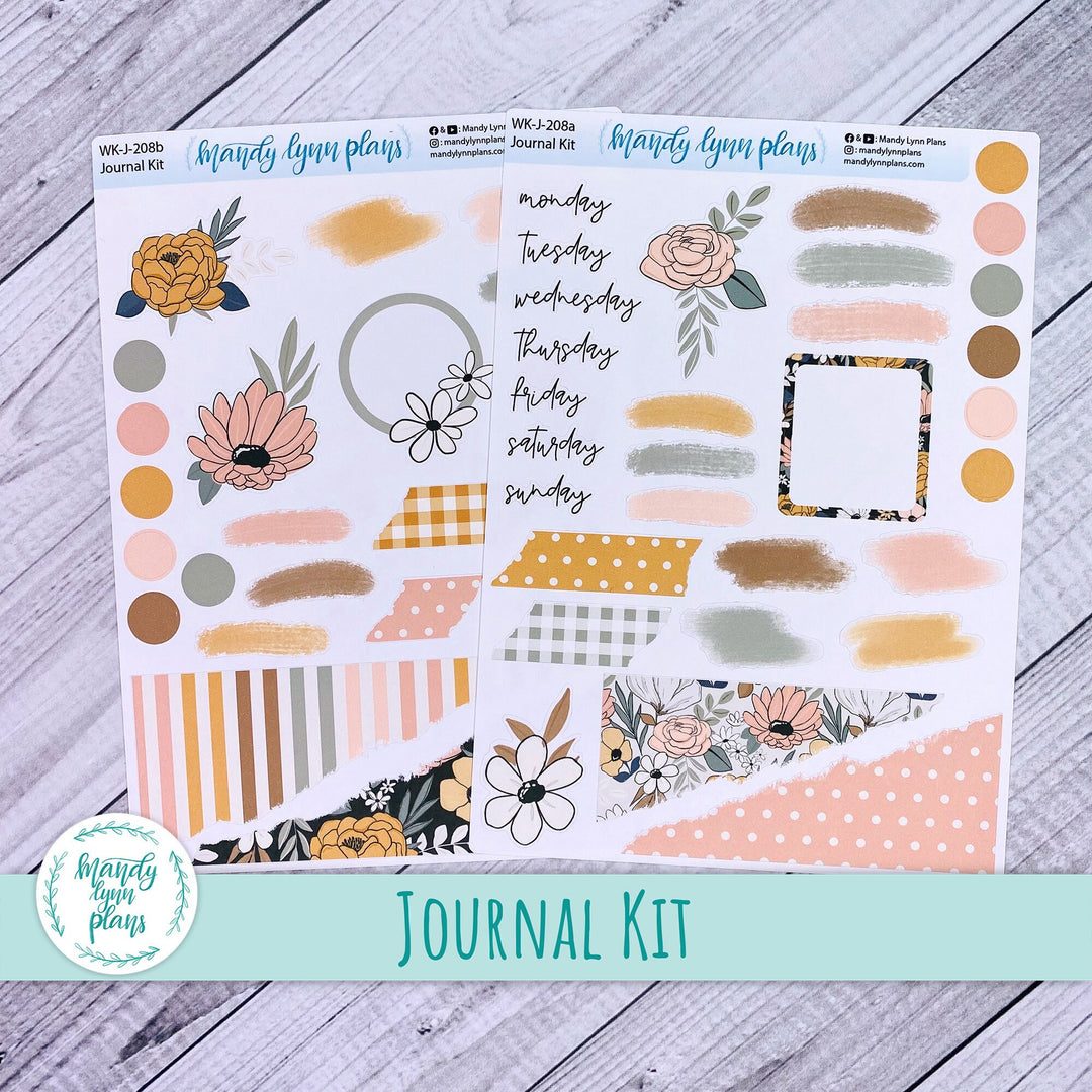 Boho Floral Journal Kit || WK-J-208