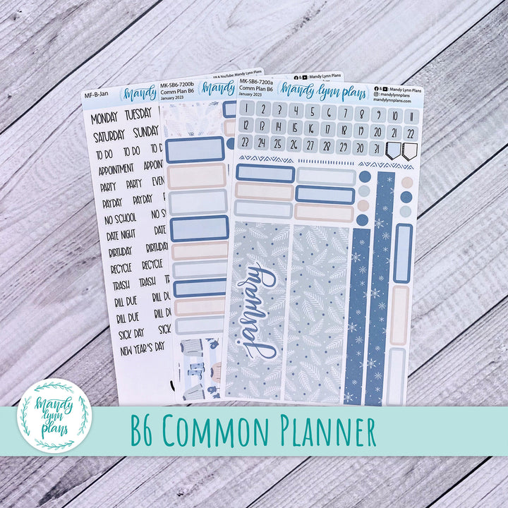 January 2023 B6 Common Planner Monthly Kit || Stay Warm || MK-SB6-7200