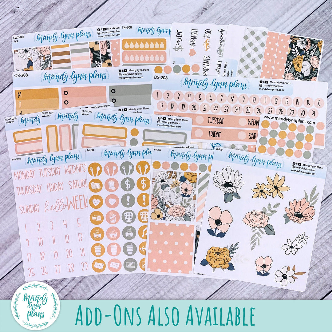 Any Month Hobonichi A6 Monthly Kit || Boho Floral || MK-A6T-3208