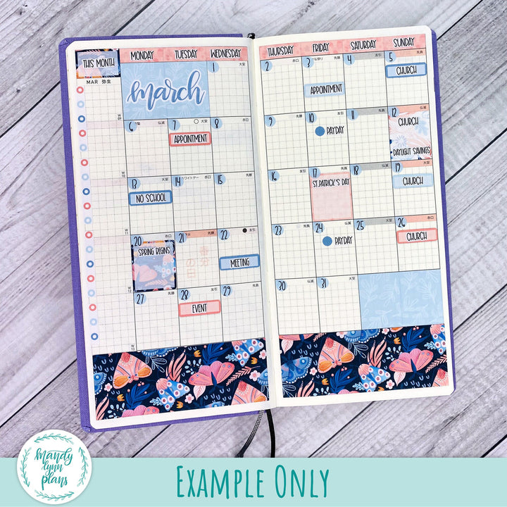 Hobonichi Weeks March 2023 Monthly Kit || Spring Moths || MK-W-2206