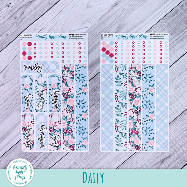 B6 Common Planner Daily Kit || Arctic Garden || DL-SB6-7201