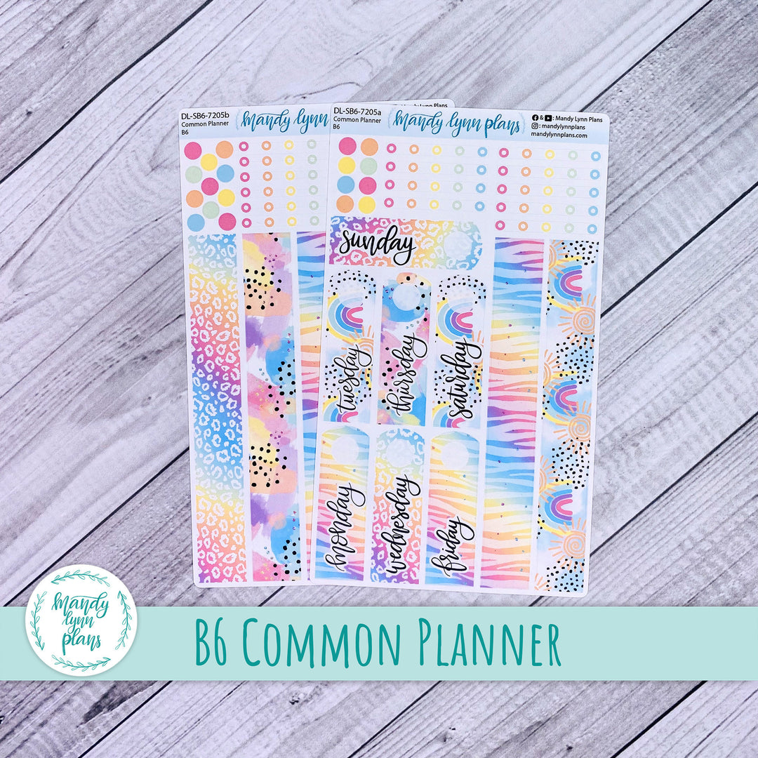 B6 Common Planner Daily Kit || Kaleidoscope || DL-SB6-7205
