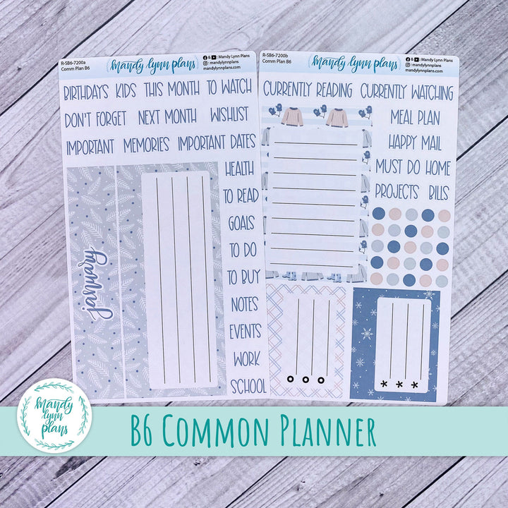 January B6 Common Planner Dashboard || Stay Warm || R-SB6-7200