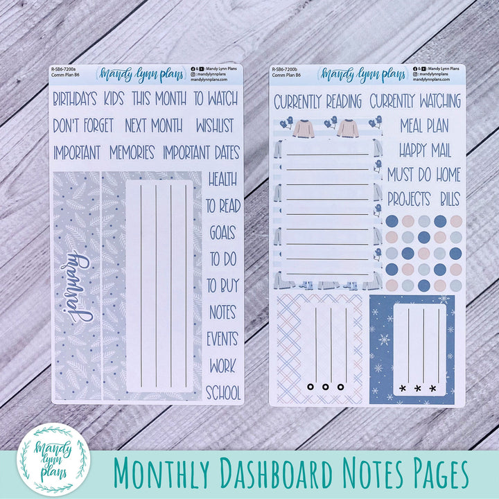 January B6 Common Planner Dashboard || Stay Warm || R-SB6-7200