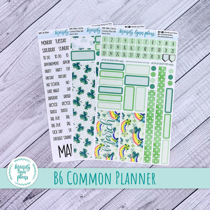 March 2023 B6 Common Planner Monthly Kit || St Patrick's Day || MK-SB6-7207